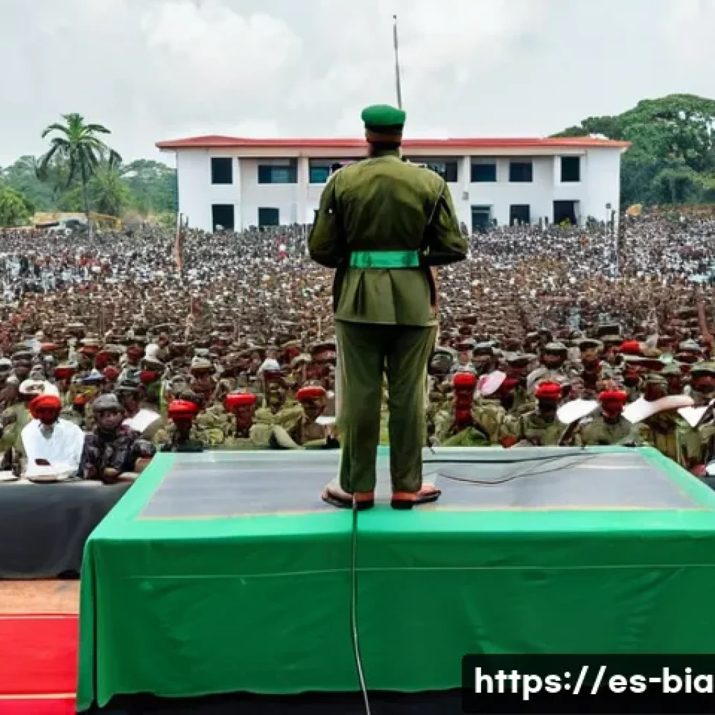 비아프라 공화국 지도 - **Prompt 1: "The Proclamation of Biafra - A Beacon of Hope"**
    "A powerful and dignified image de...