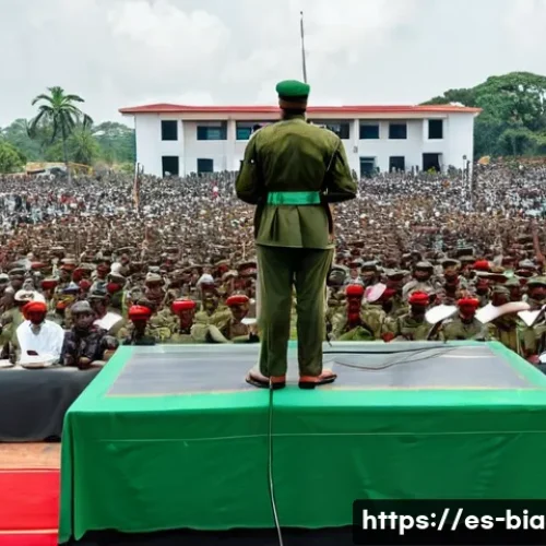 비아프라 공화국 지도 - **Prompt 1: "The Proclamation of Biafra - A Beacon of Hope"**
    "A powerful and dignified image de...