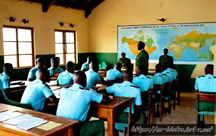 비아프라 전쟁과 나이지리아의 군사 개혁 - Photorealistic historical scene of Nigerian military reform in the aftermath of the Biafran War, a d...